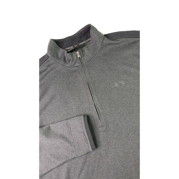 Under Armour Other - Under Armour ColdGear Quarter Zip Pullover Mens XL Gray Fleece Sweater A1-894